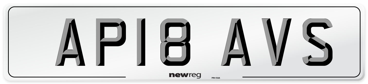AP18 AVS Number Plate from New Reg